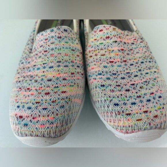 Skechers Multi-Color Speckle Colorful Pull On Sneakers Memory Foam Air-Cool 9.5 - Picture 16 of 16